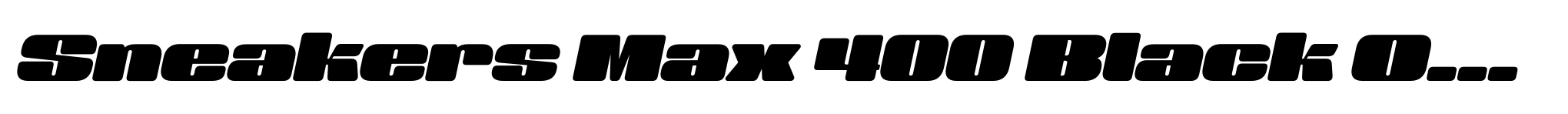 Sneakers Max 400 Black Oblique image